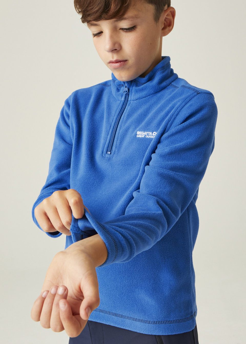 Regatta Oxford Blue Navy  Kids' Hot Shot II Half Zip Fleece