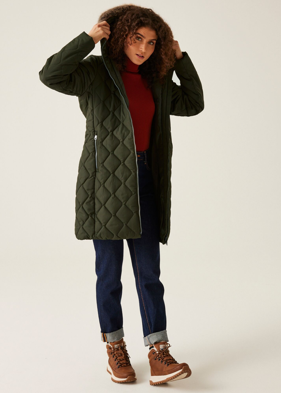 Regatta khaki parka on sale