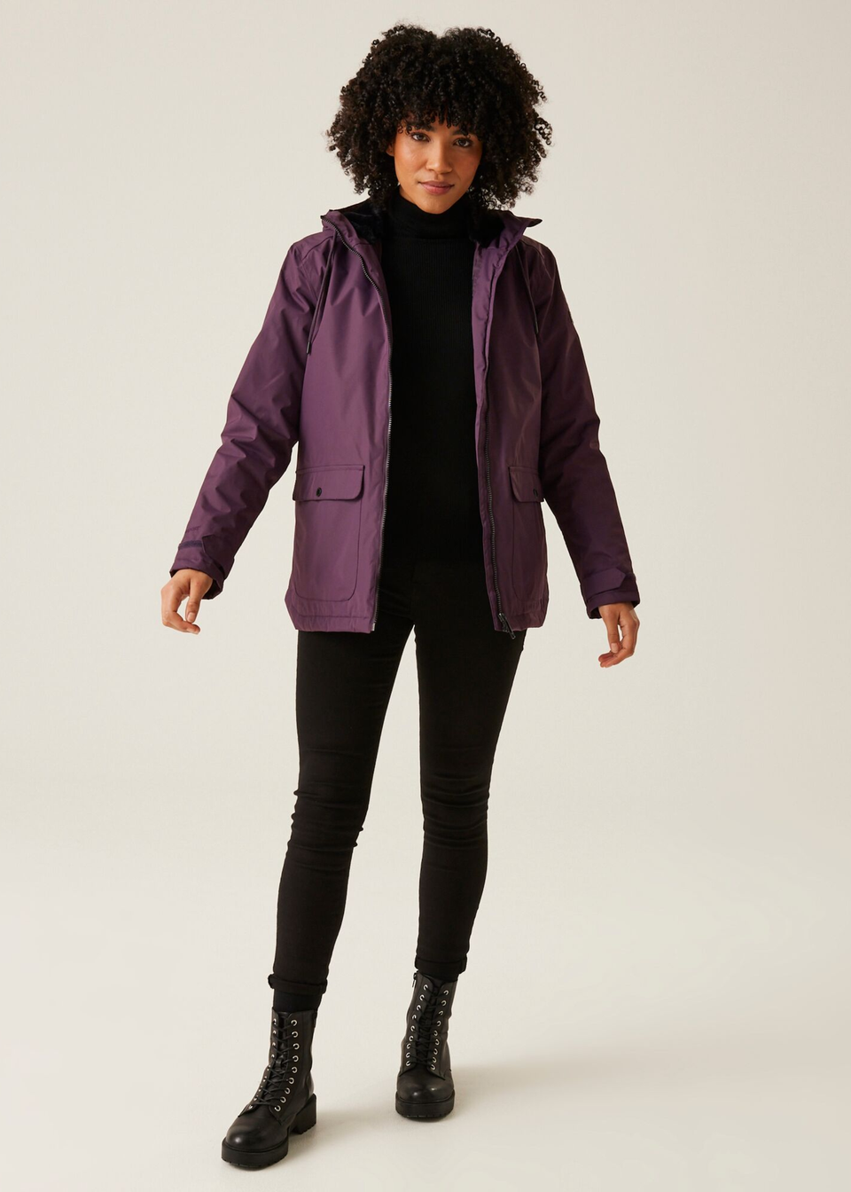 Regatta Deep Plum Broadia Waterproof Jacket