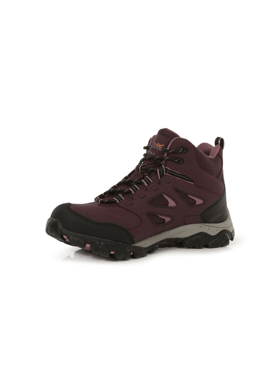 Regatta Dark Burgundy Black Holcombe Waterproof Mid Walking Boots