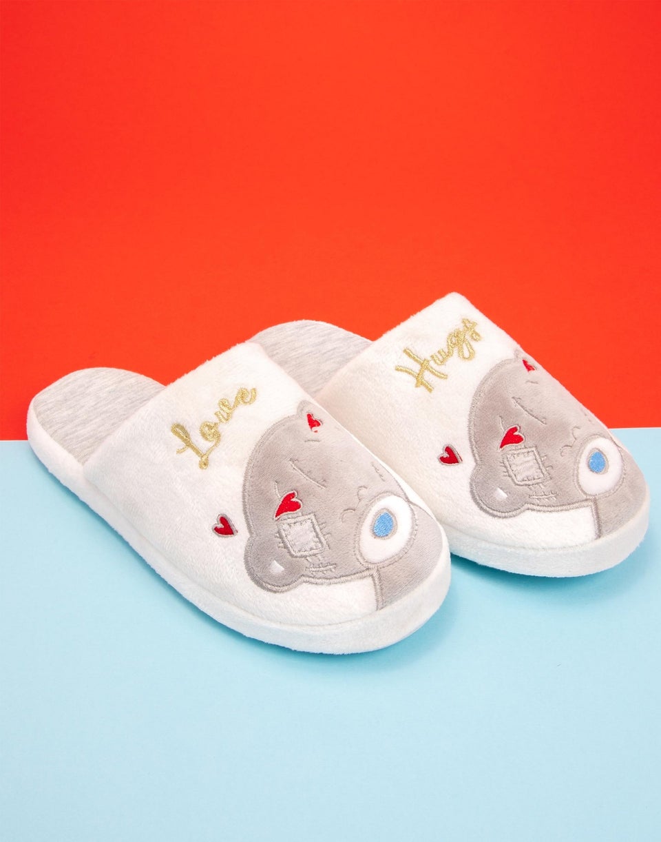 Tatty Teddy Me to You White Mule Slippers Matalan