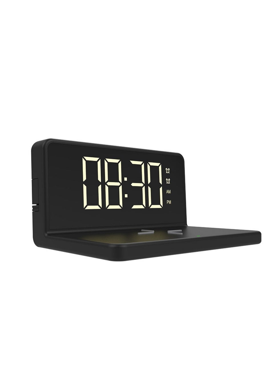 RED5 Black Wireless Phone Charging Alarm Clock