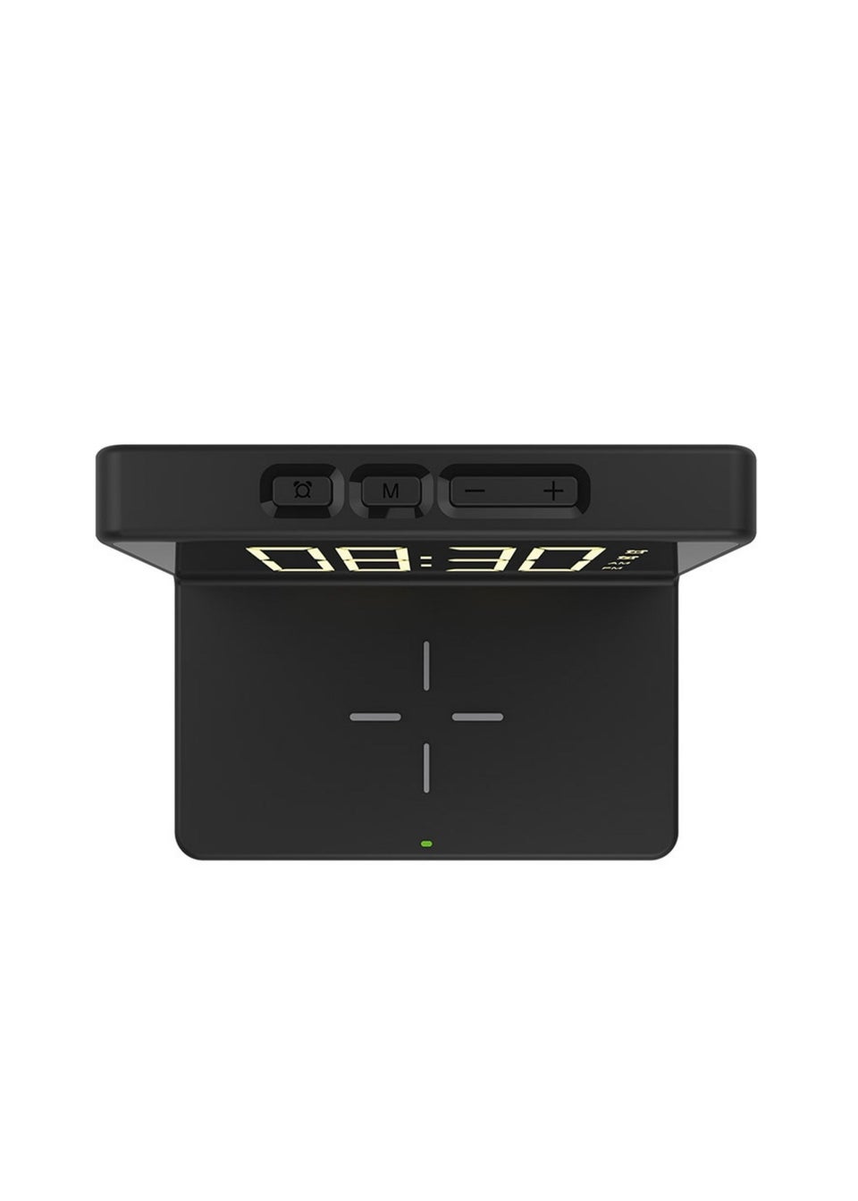 RED5 Black Wireless Phone Charging Alarm Clock