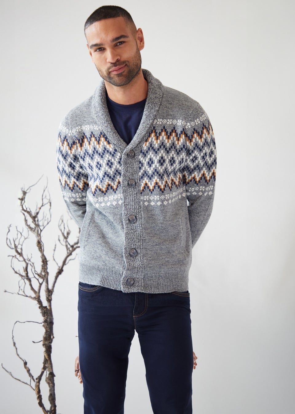 Grey cardigan matalan online