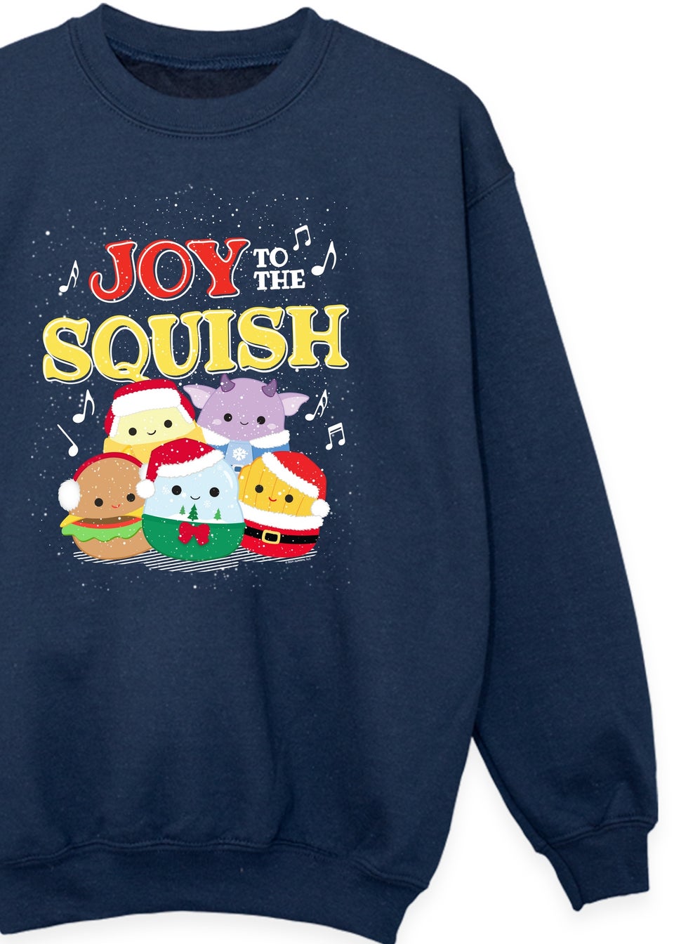 Squishmallows Kids Navy Christmas Joy To The Squish Sweatshirt (5-13 Years)