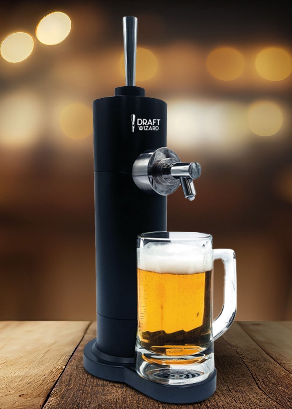 Connoisseur Creations Black Draft Wizard Beer Dispenser