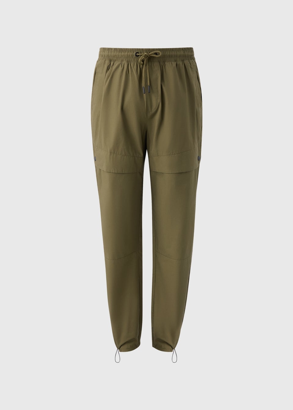 Khaki Parachute Cargo Trousers