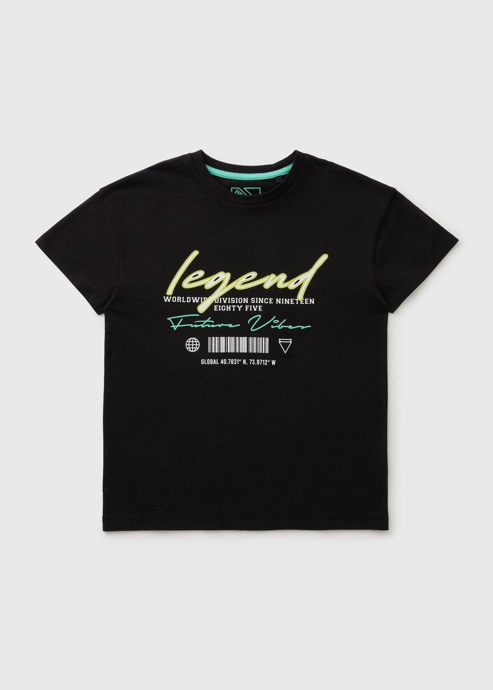 Boys Black Legend T-Shirt (7-15yrs)