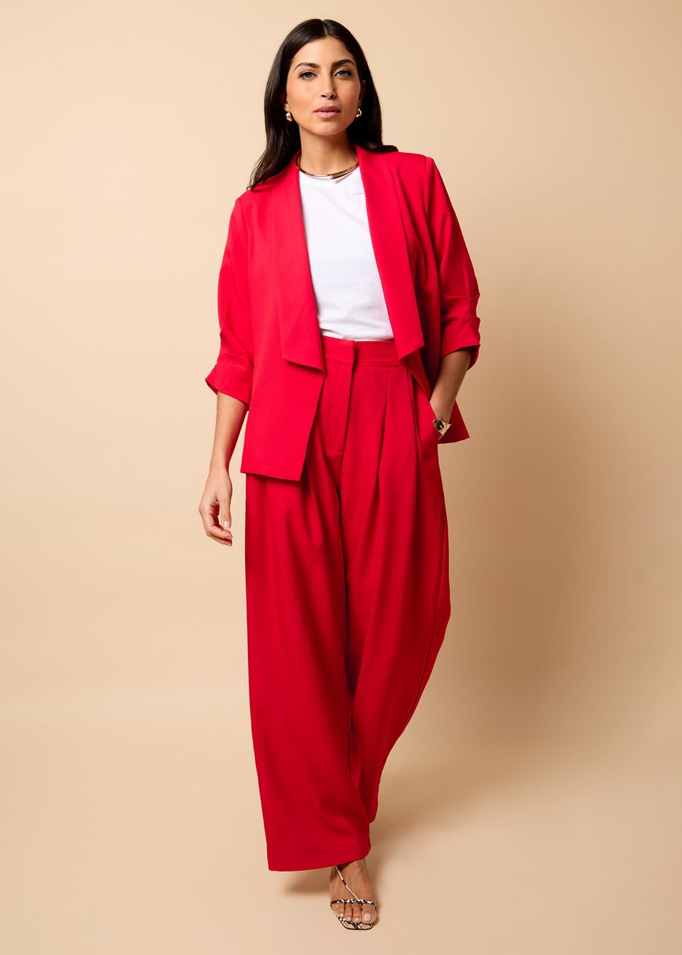 Little Mistress Red Co-Ord Blazer By Vicky Pattison