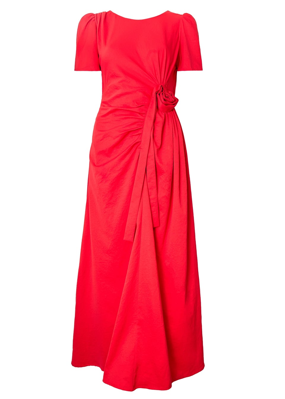 Little Mistress Red Rosette Midaxi Dress by Vicky Pattison