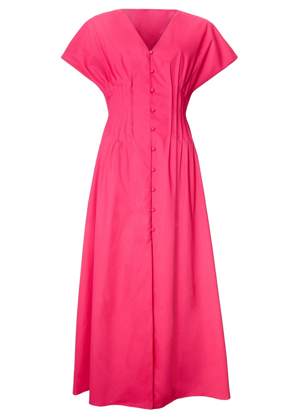 Little Mistress Pink Cotton Midaxi Dress by Vicky Pattison