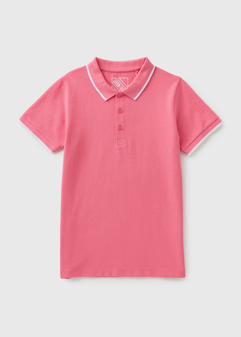 Boys Pink Polo Shirt (7-15yrs)