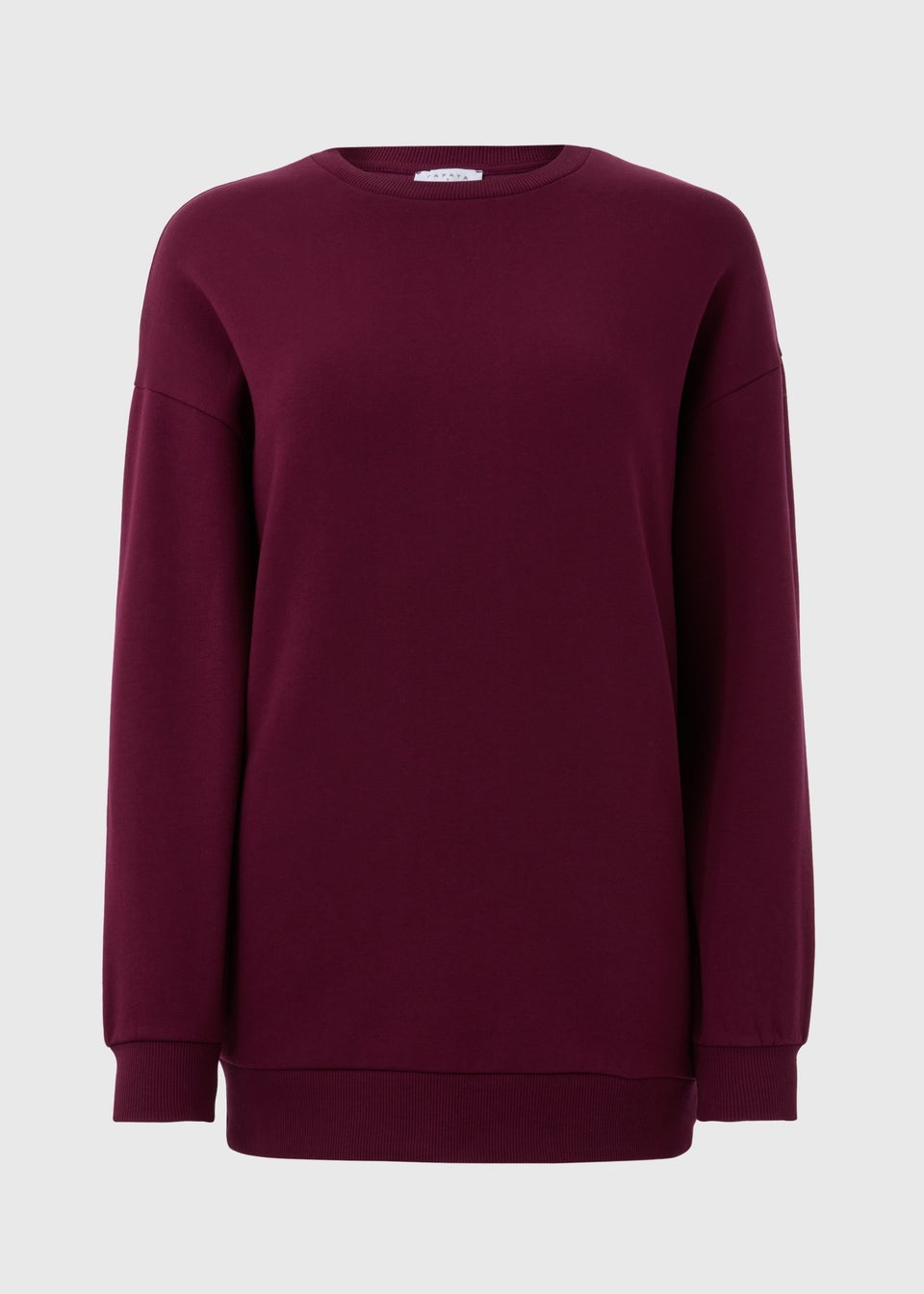 Burgundy Longline Sweatshirt Matalan