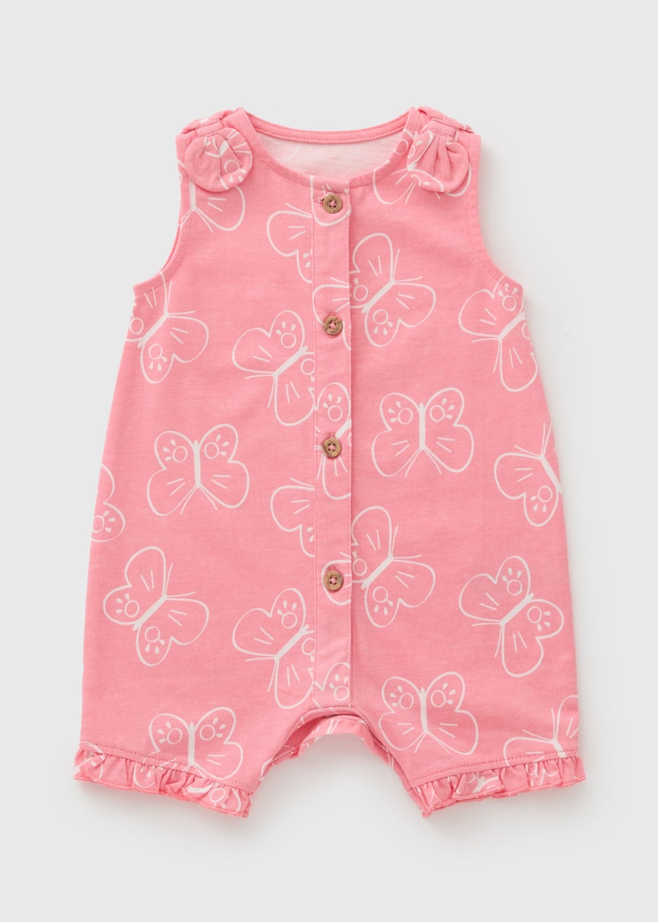 Baby Pink Butterfly Romper (Newborn-23mths)