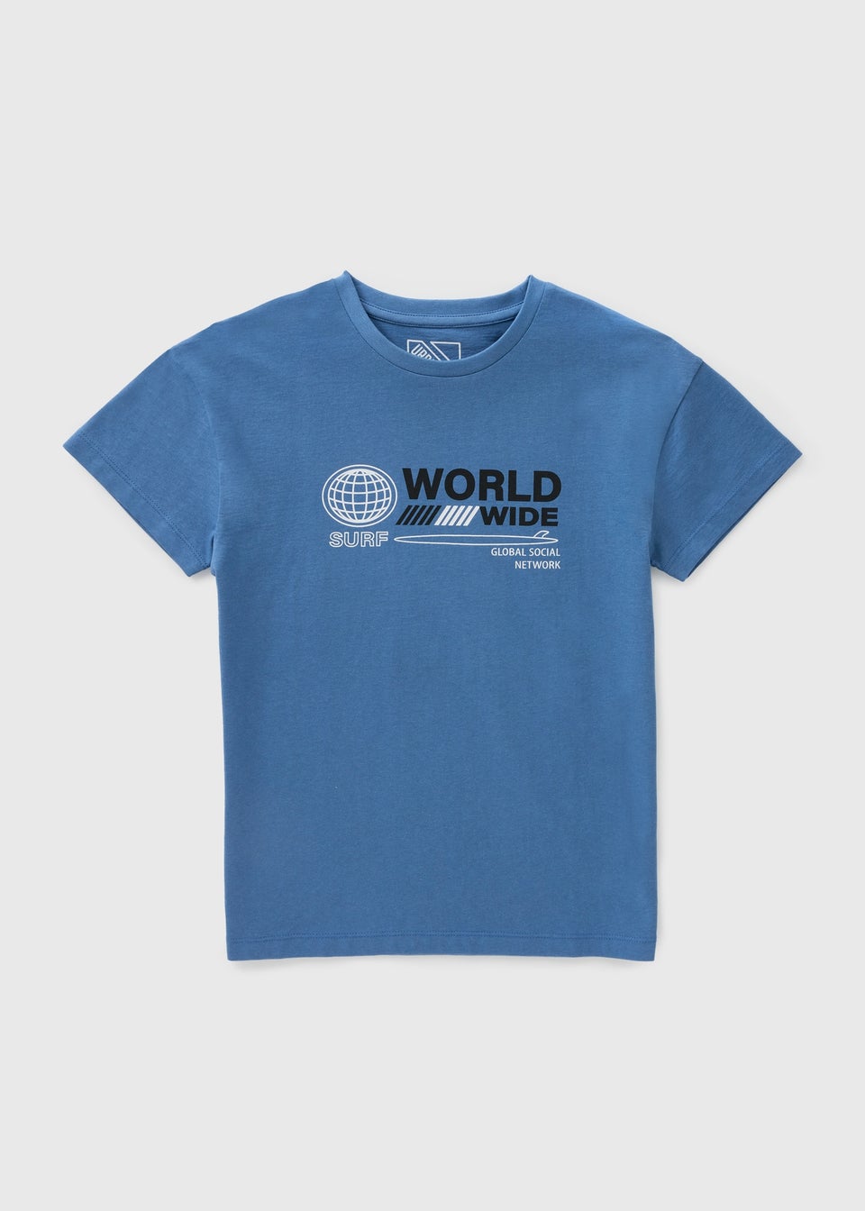 Boys Blue Worldwide T-Shirt (7-15yrs)