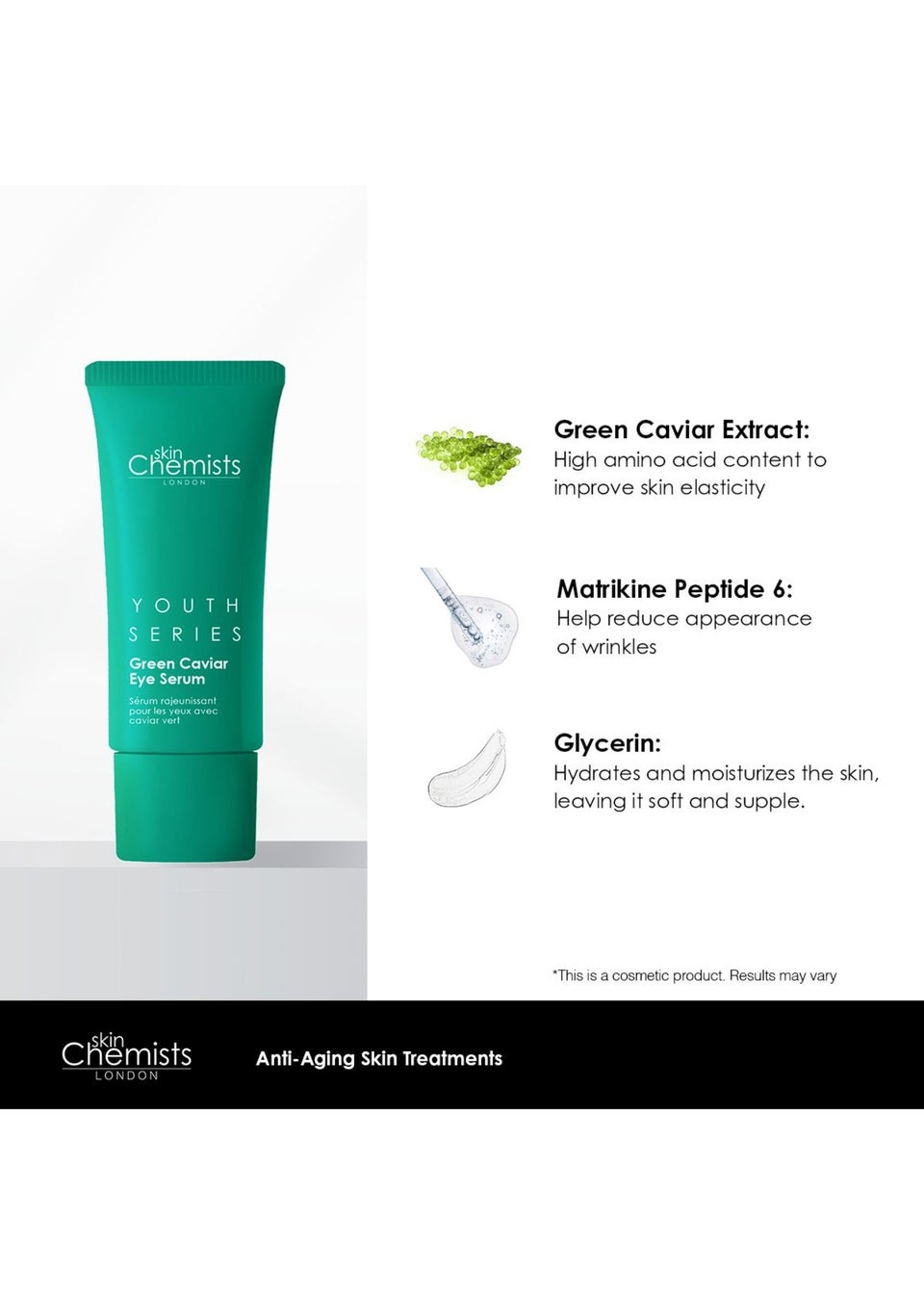 SkinChemists Green Caviar Eye Serum (15ml)