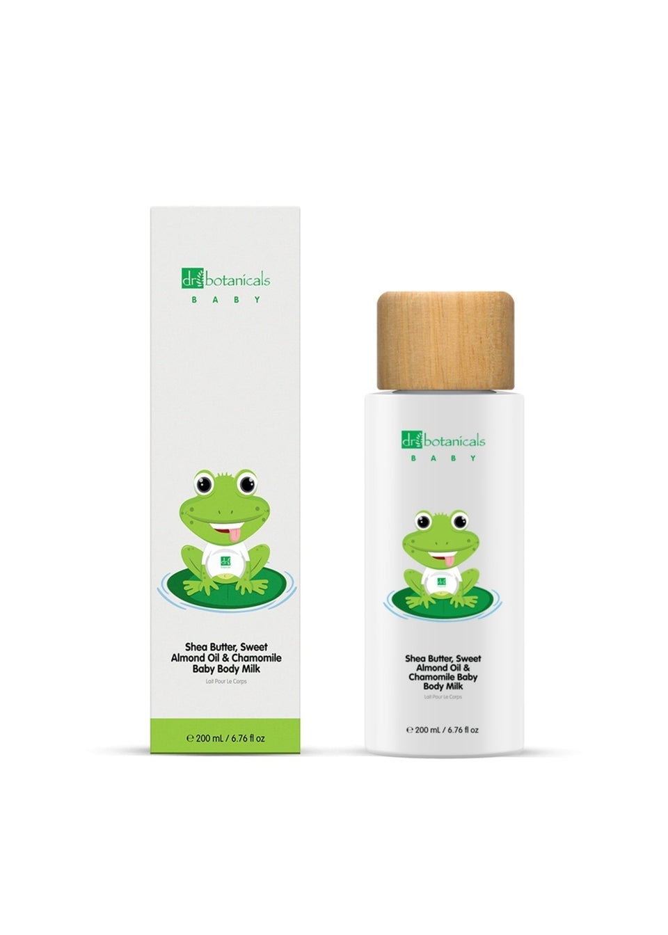 Dr Botanicals Sweet Almond Oil & Chamomile Baby Body Milk (200ml)