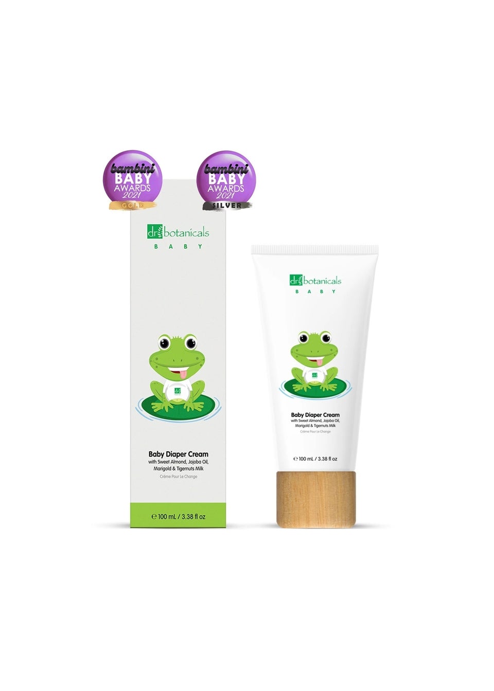 Dr Botanicals Baby Sweet Almond Oil Diaper Cream & Body Milk Kit