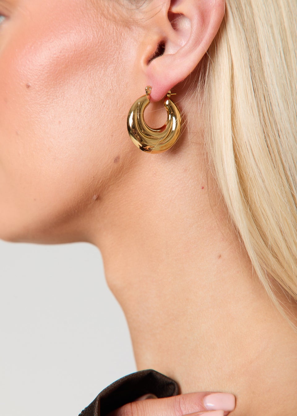 Madein Gold Earrings Matalan