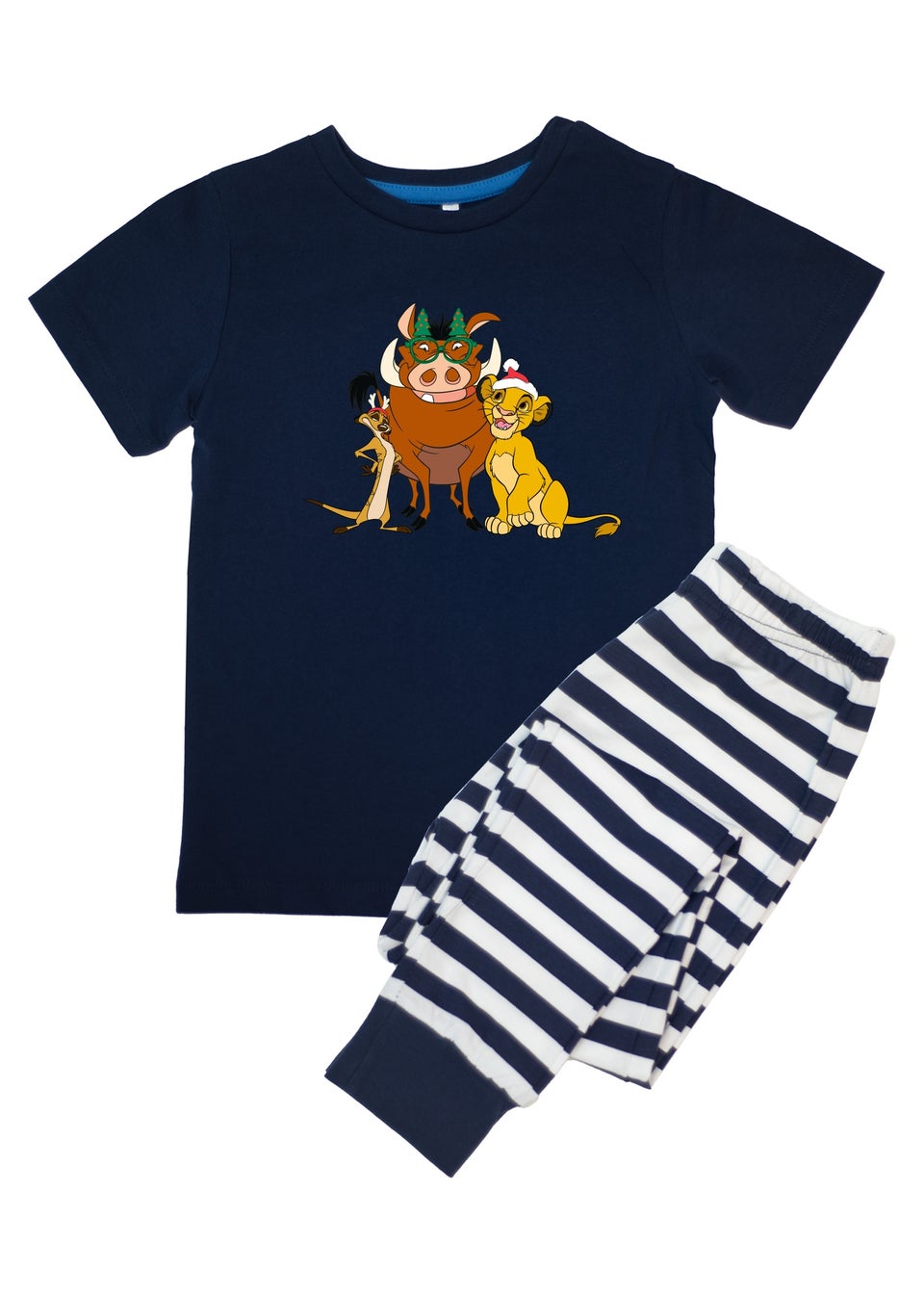 Disney The Lion King Crew Kids Navy Stripes Pyjamas (3-8 Years)