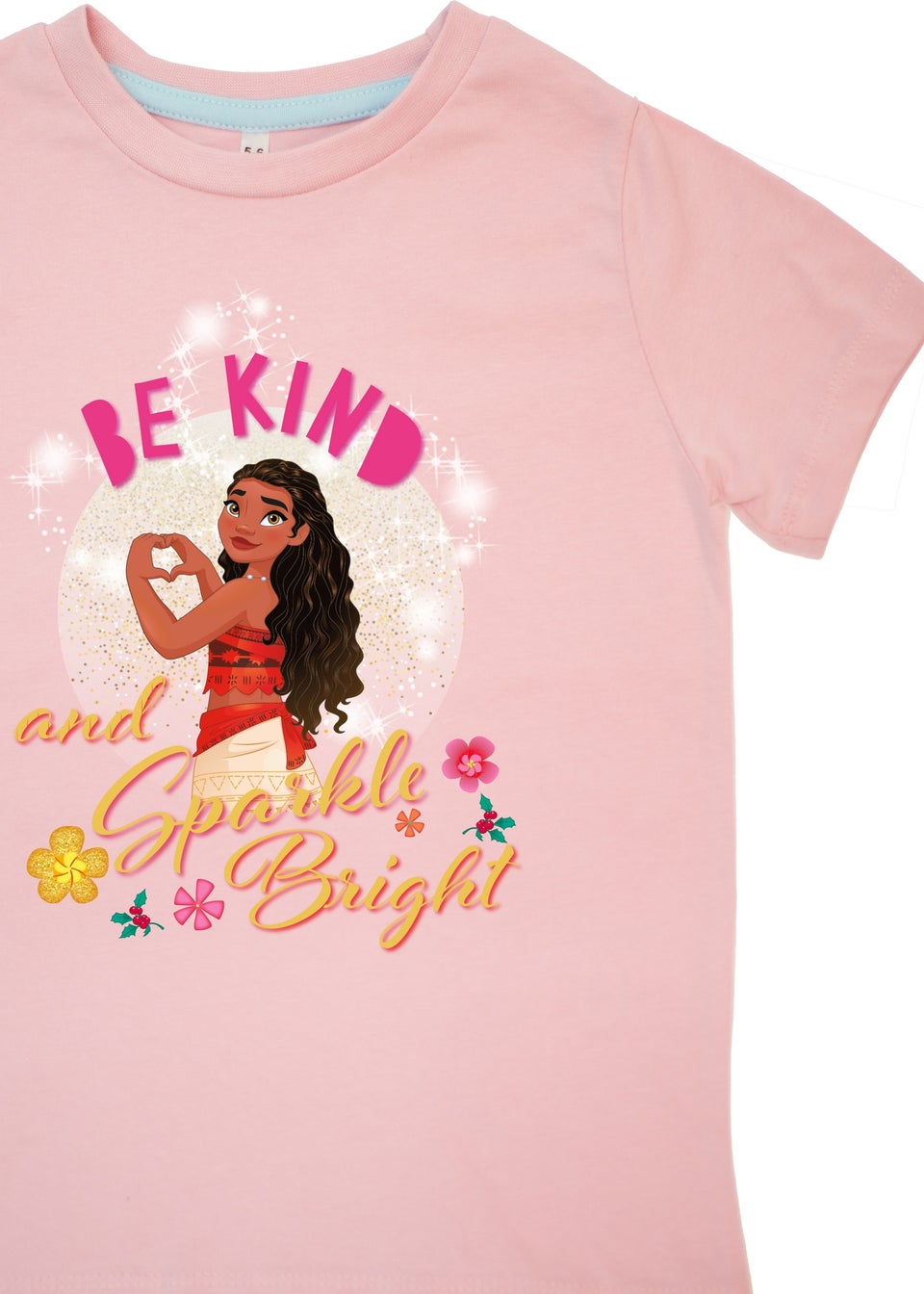 Disney Moana Be Kind Kids Pink Hearts Pyjamas 3 6 Years Matalan