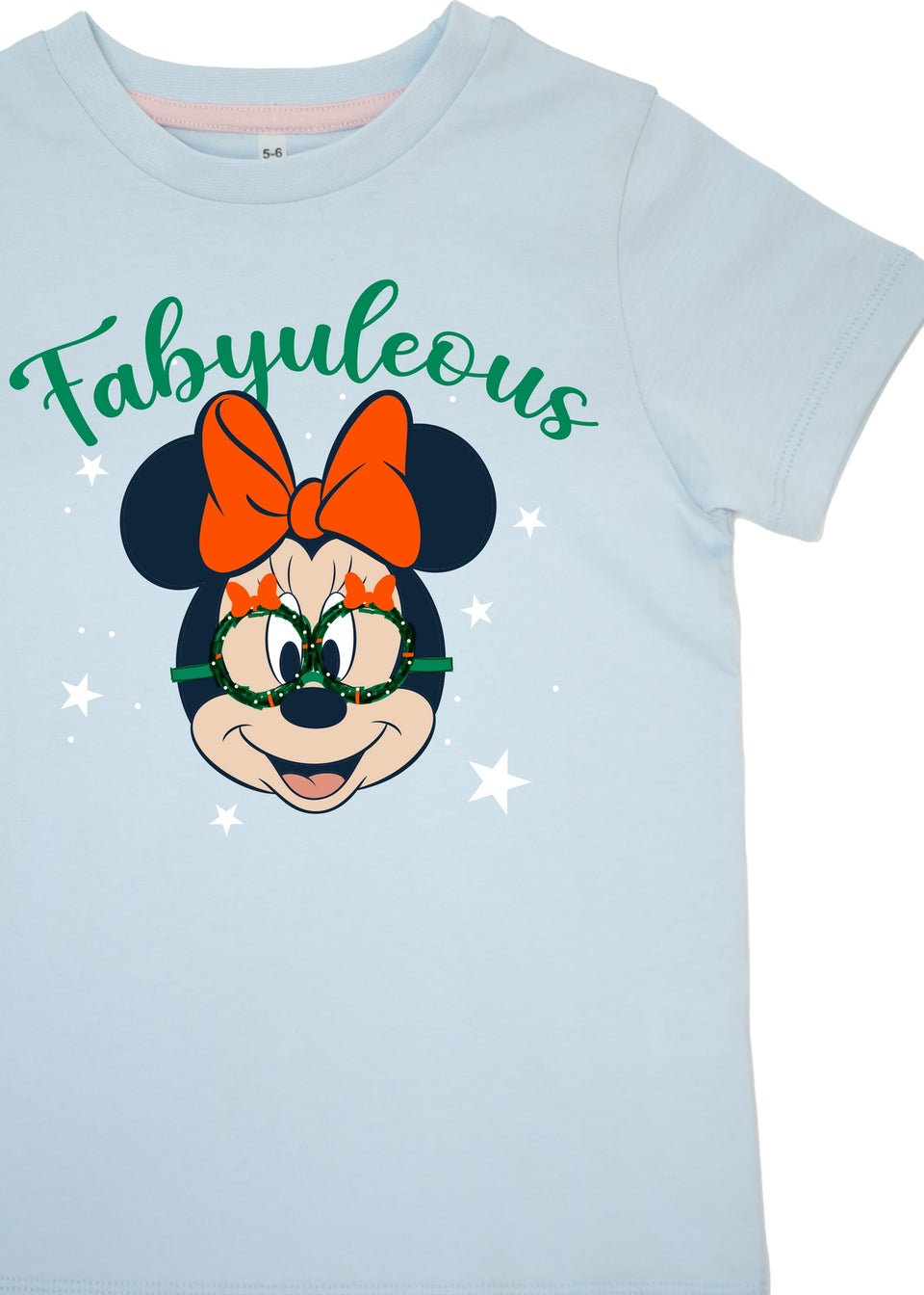 Disney Minnie Mouse Fabyuleous Kids Blue Stars Pyjamas (3-8 Years)