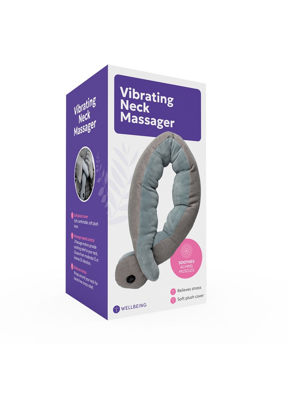 Wellbeing Grey Prezzybox Vibrating Neck Massager