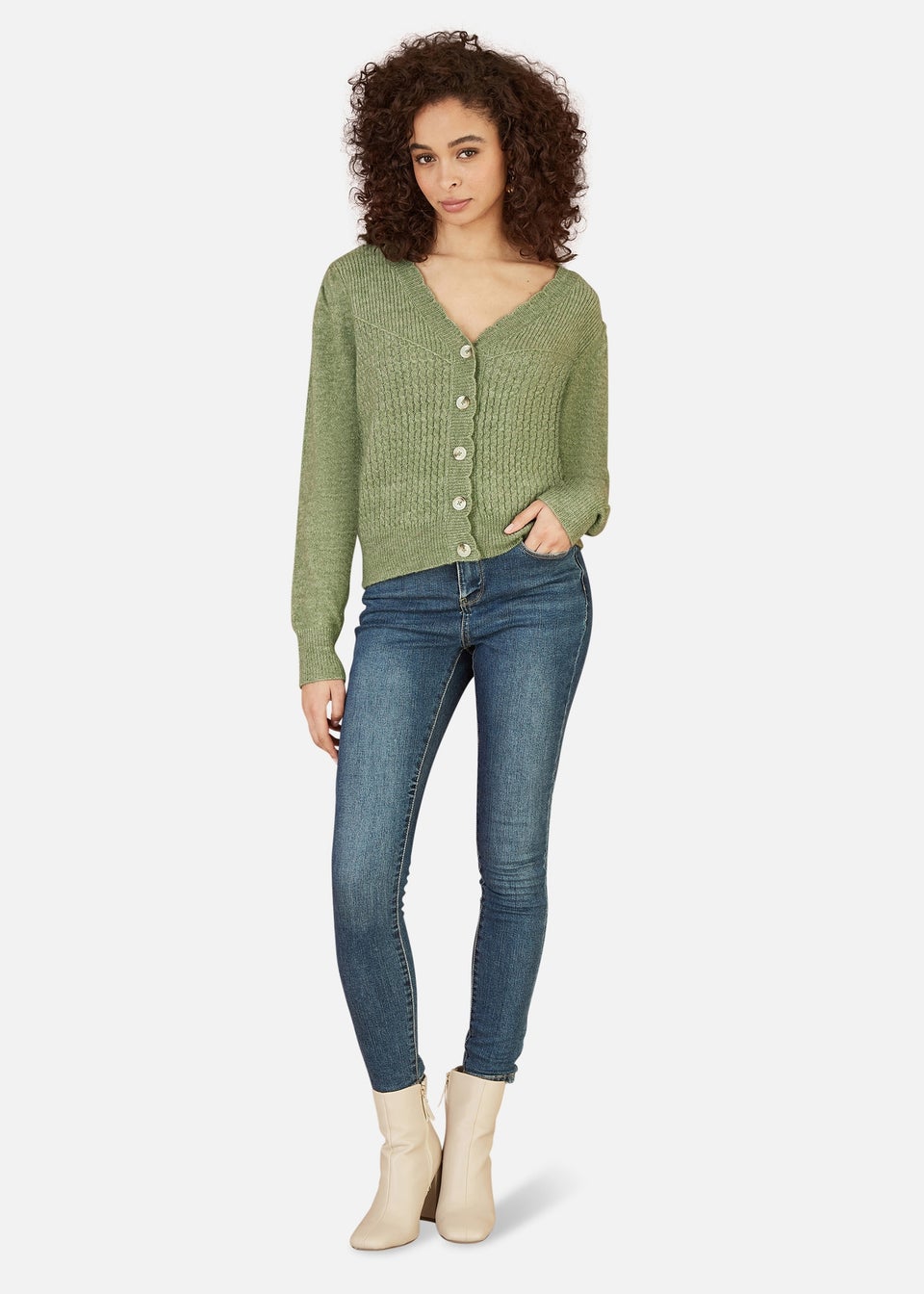 Matalan green cardigan 2025