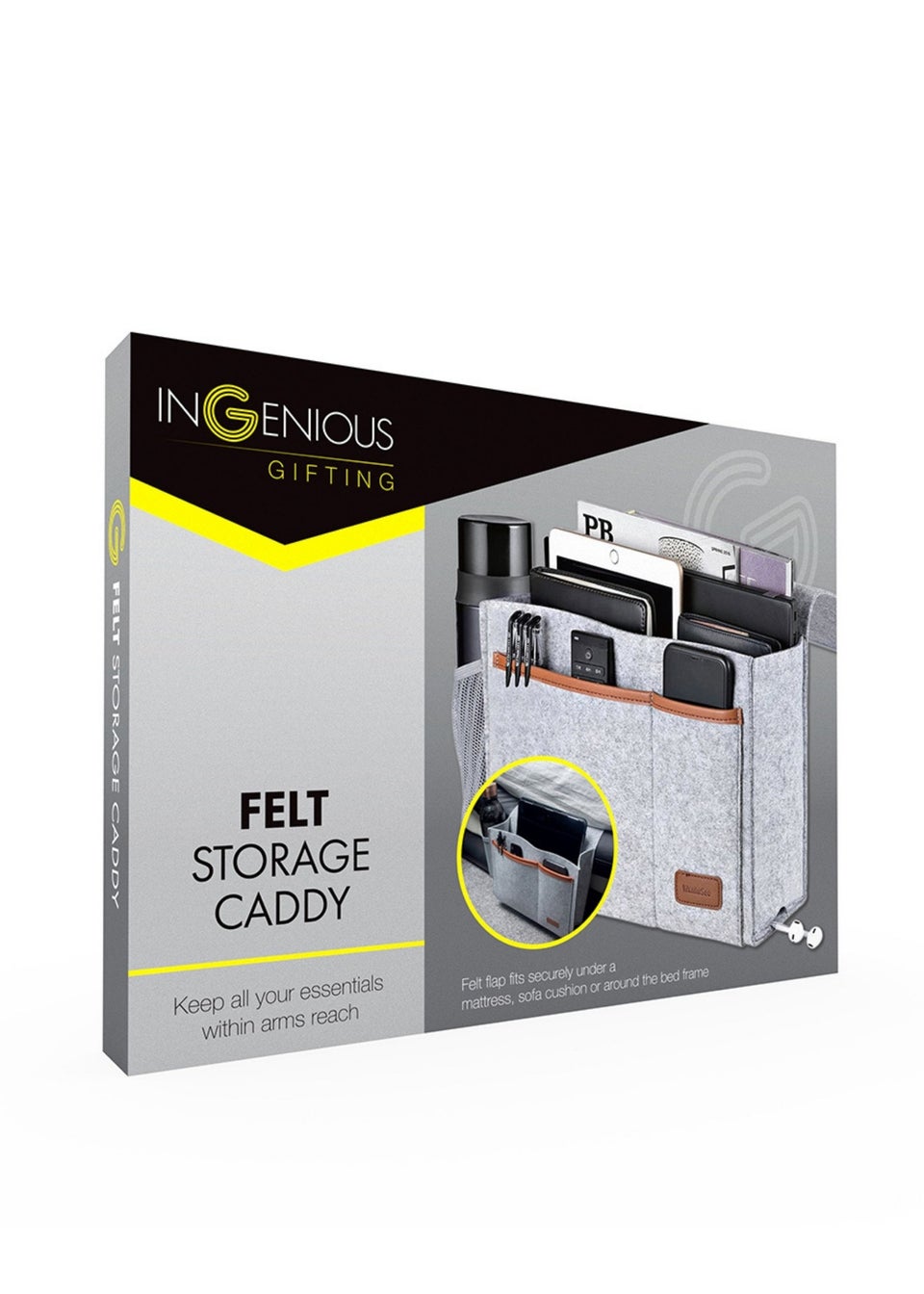 InGenious Grey Felt Storage Caddy
