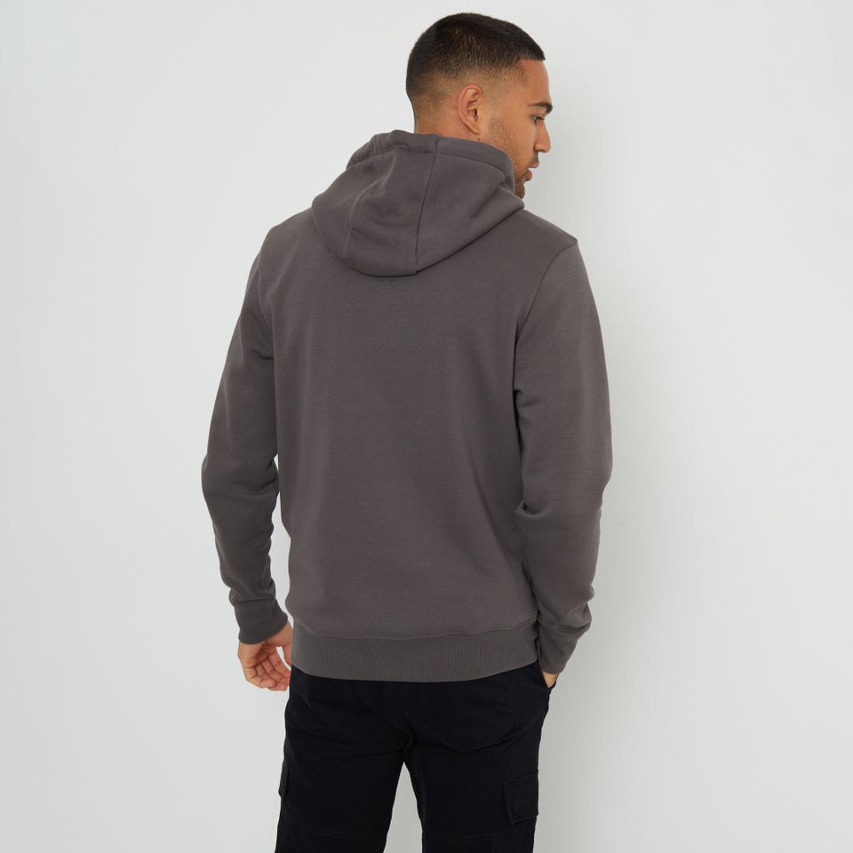 Threadbare Dark Grey Pullover Hoodie