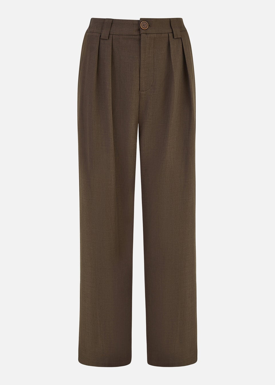 Yumi Brown Wide Leg Trousers