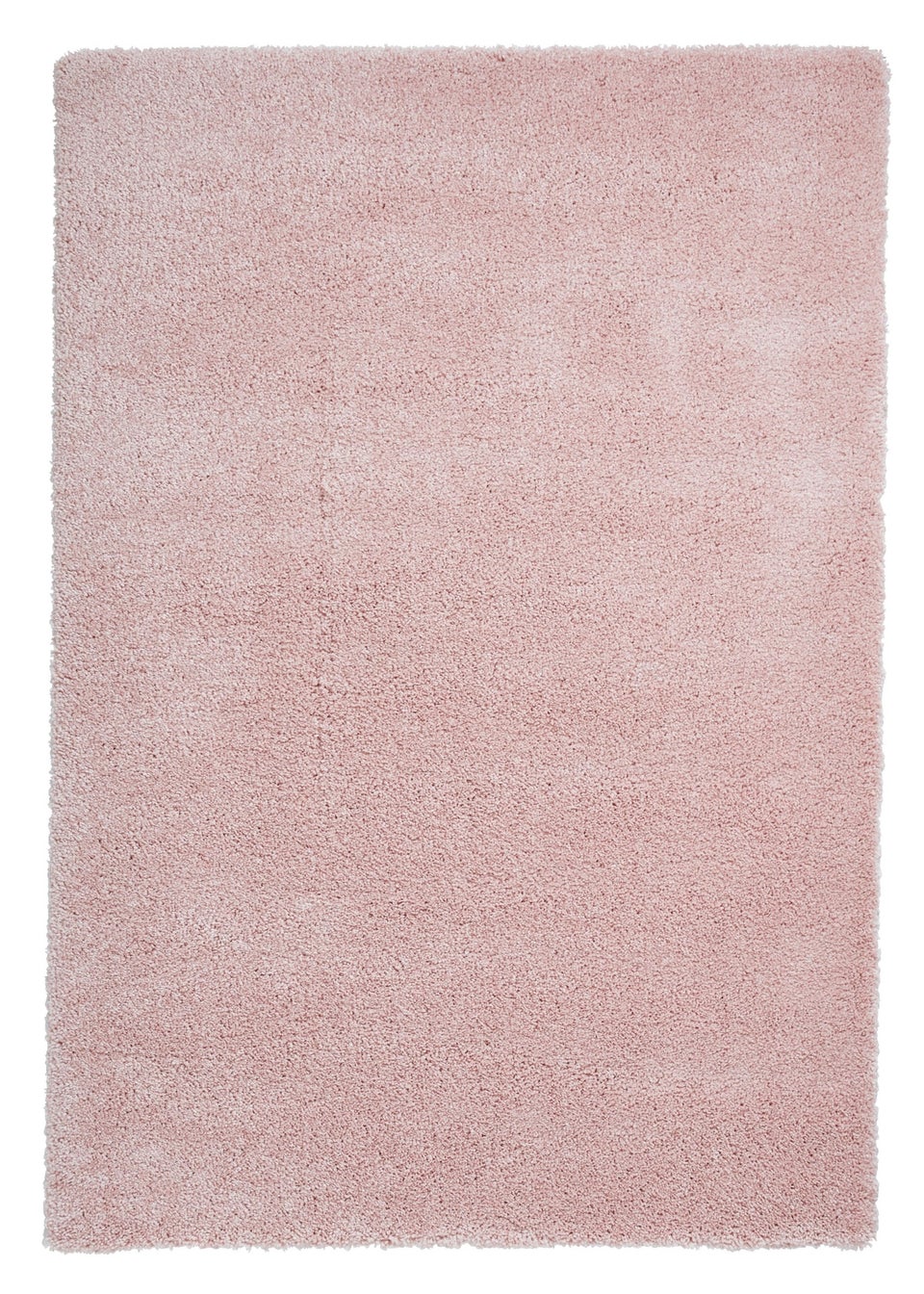 Think Rugs Sierra Pink Plain Shaggy Rectangle Rug