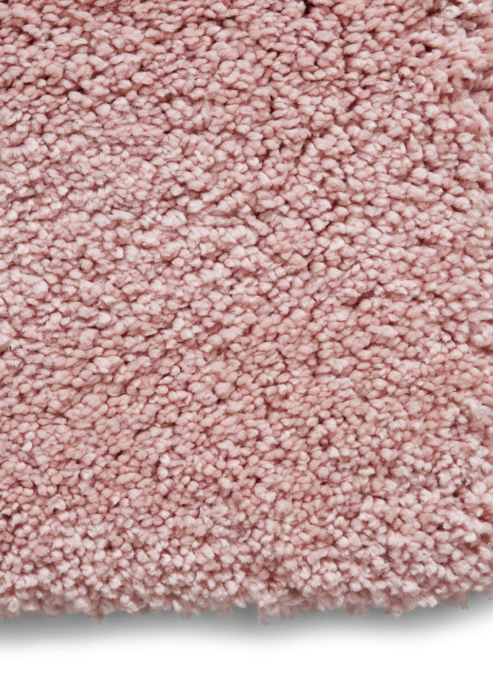 Think Rugs Sierra Pink Plain Shaggy Rectangle Rug