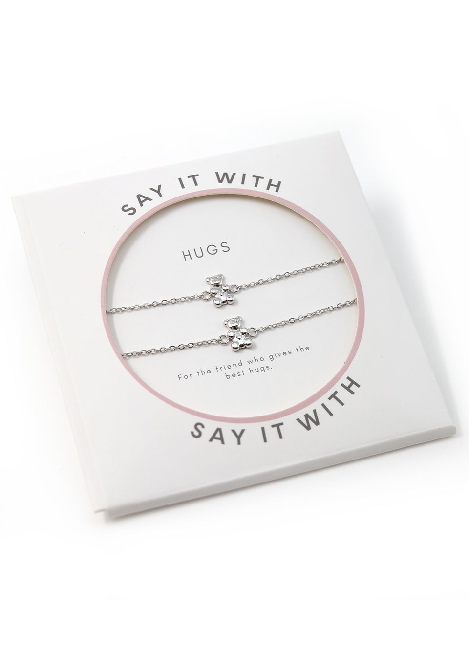 Say It With Silver Children's Bear Friendship Bracelets