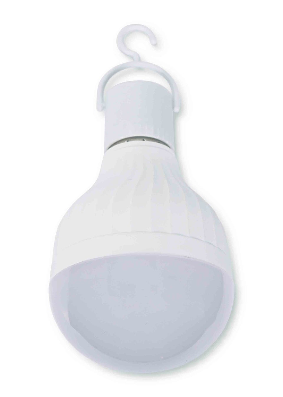 ValueLights USB-C Rechargable E27 Dimmable LED White Bulb (11.5cm x 7cm x 7cm)