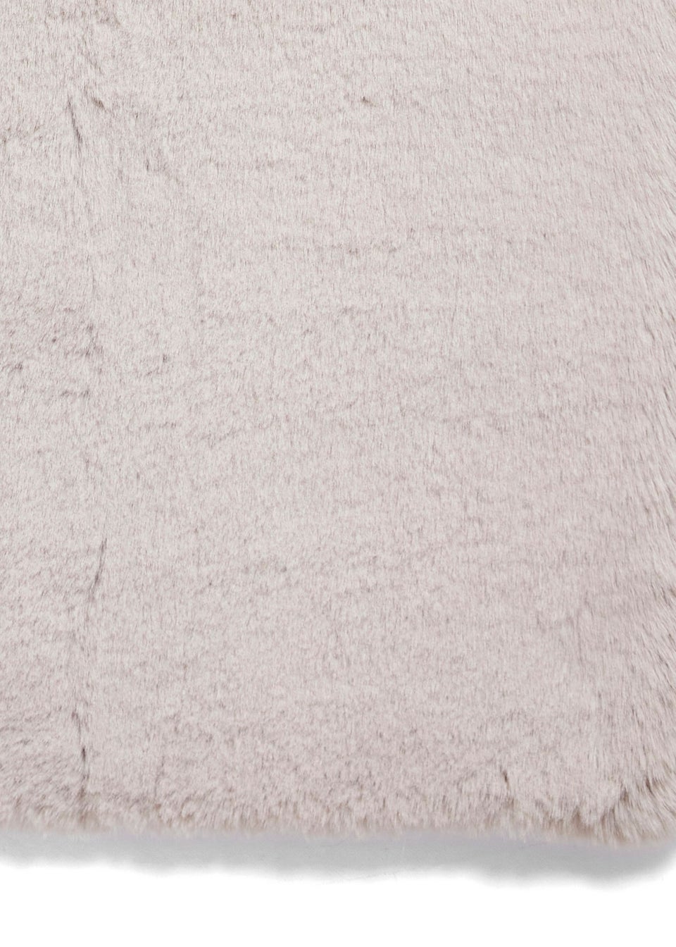 Think Rugs Super Teddy Silver Plain Shaggy Rectangle Rug