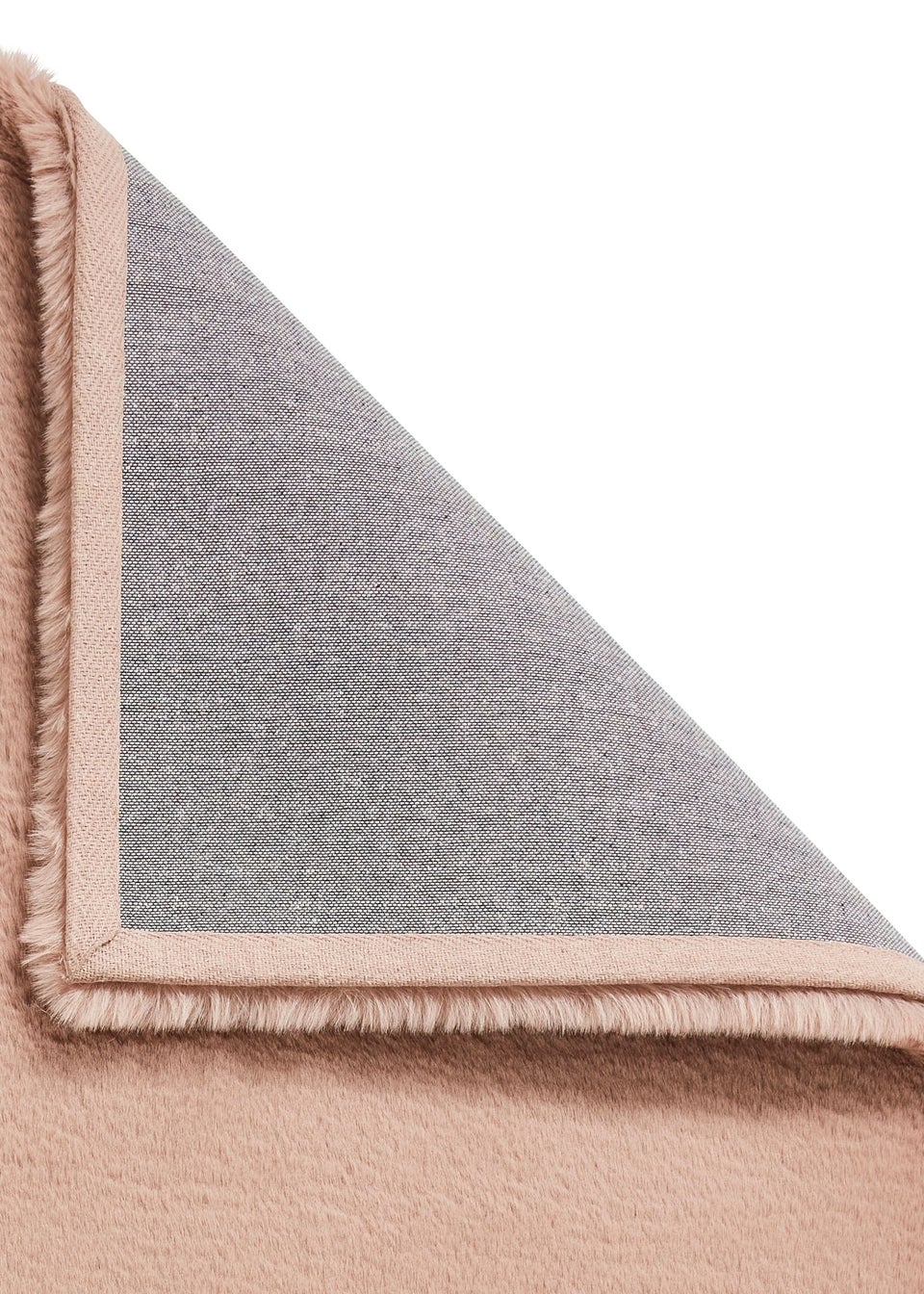 Think Rugs Super Teddy Mink Plain Shaggy Rectangle Rug