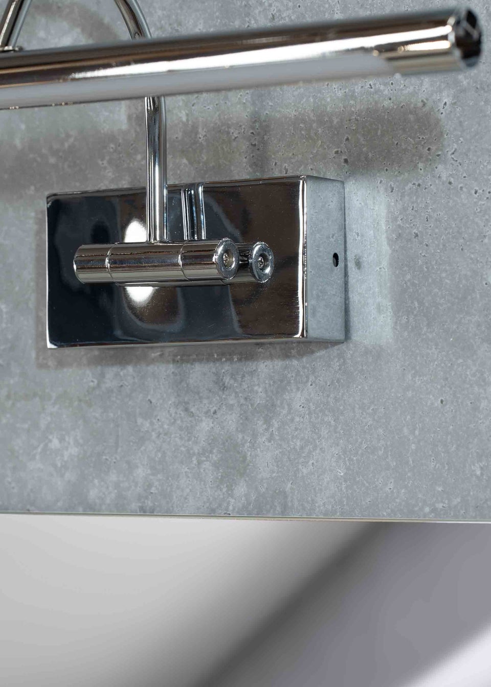 ValueLights Alana Polished Silver Wall Light Integrated LED (20cm x 11cm x 46.5cm)