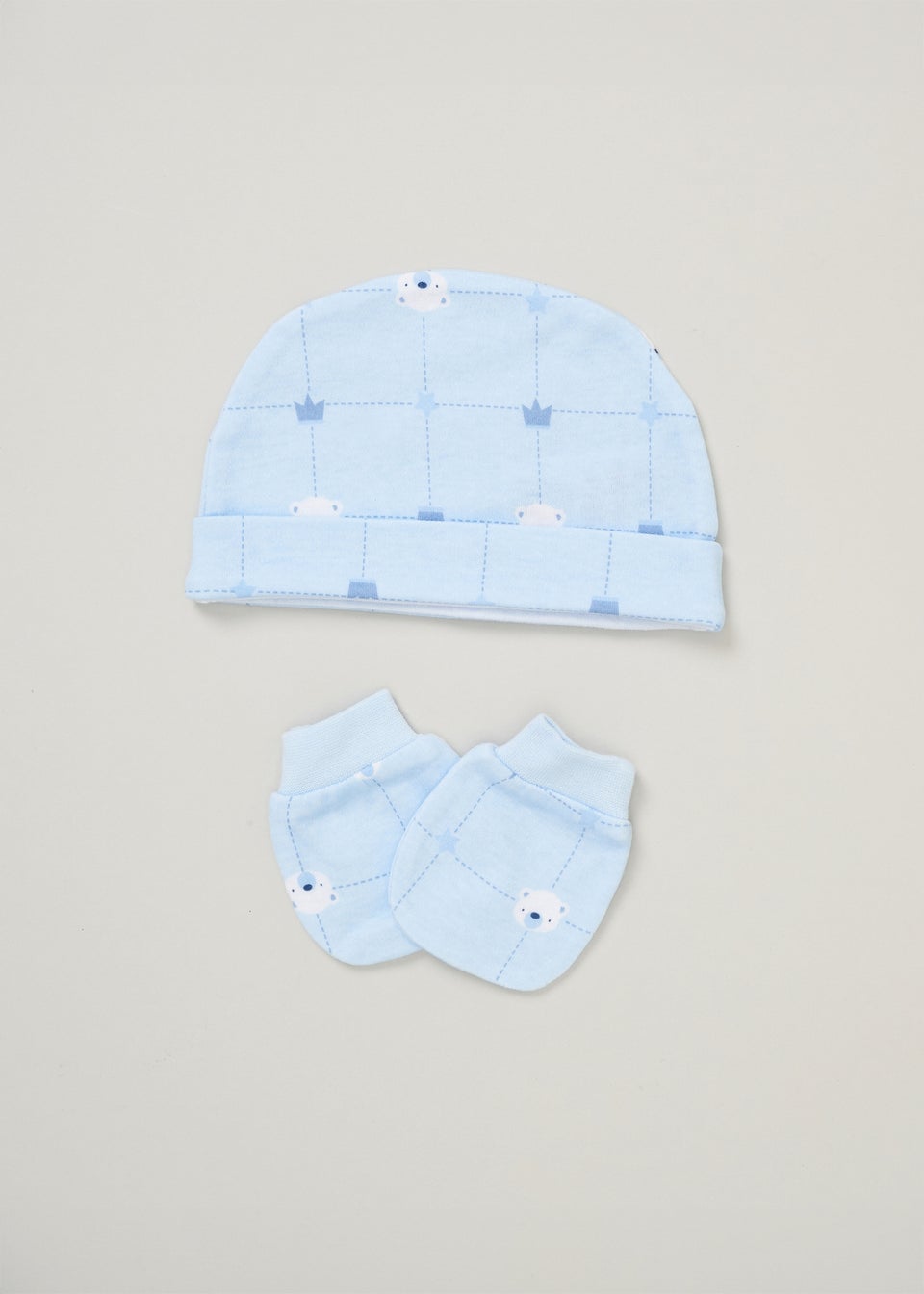 Rock a Bye Baby Light Blue Cotton 5-Piece Baby Gift Set (0-6 months)