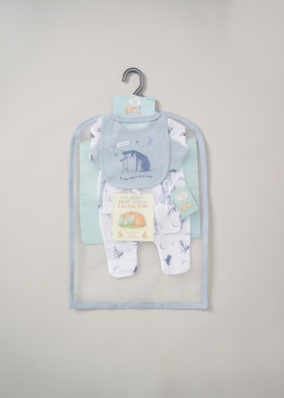 Guess How Much I Love you Blue 6PC Hanging Gift Set (0-6 months)