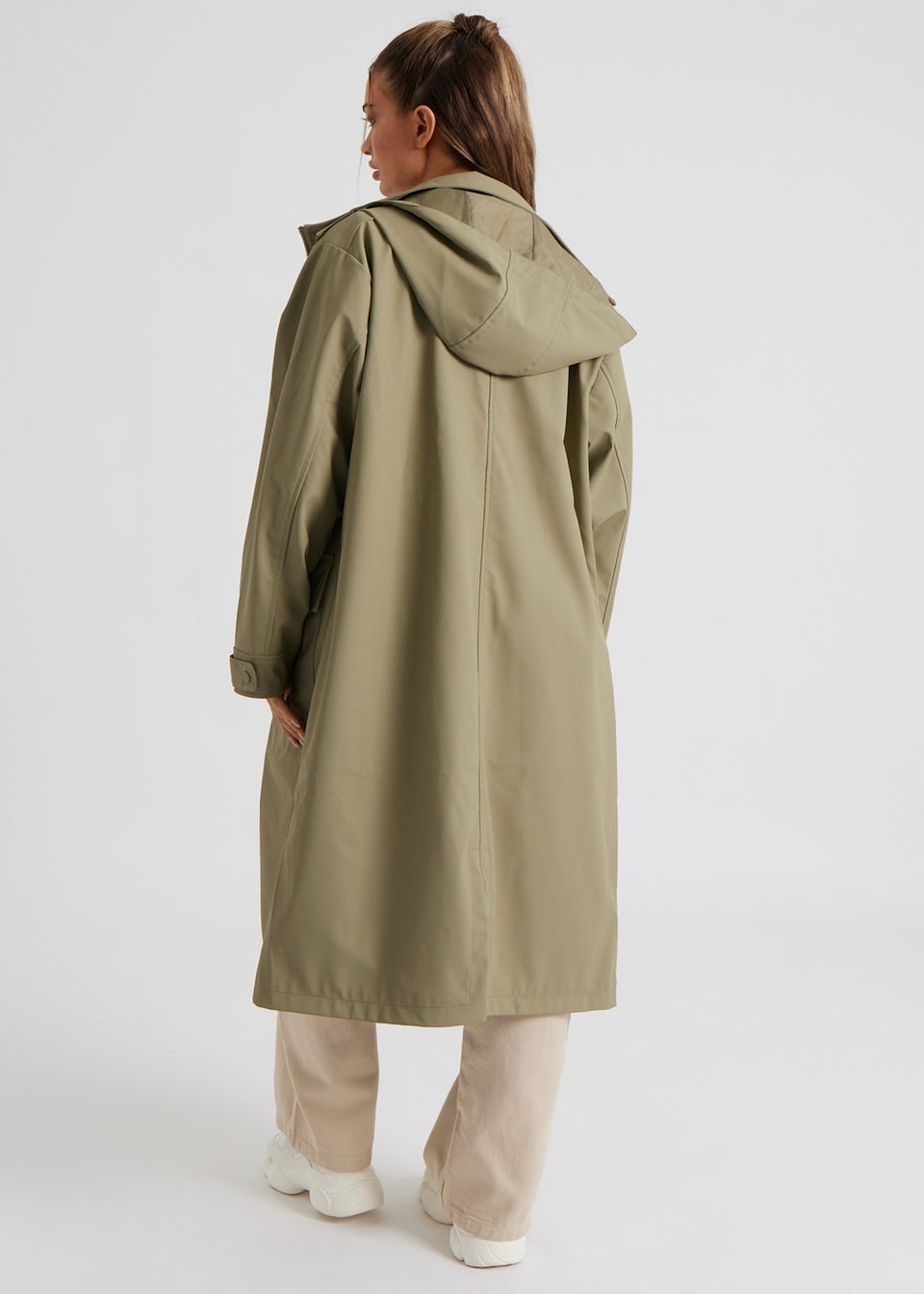 Urban Bliss Khaki Rubberised Raincoat Matalan
