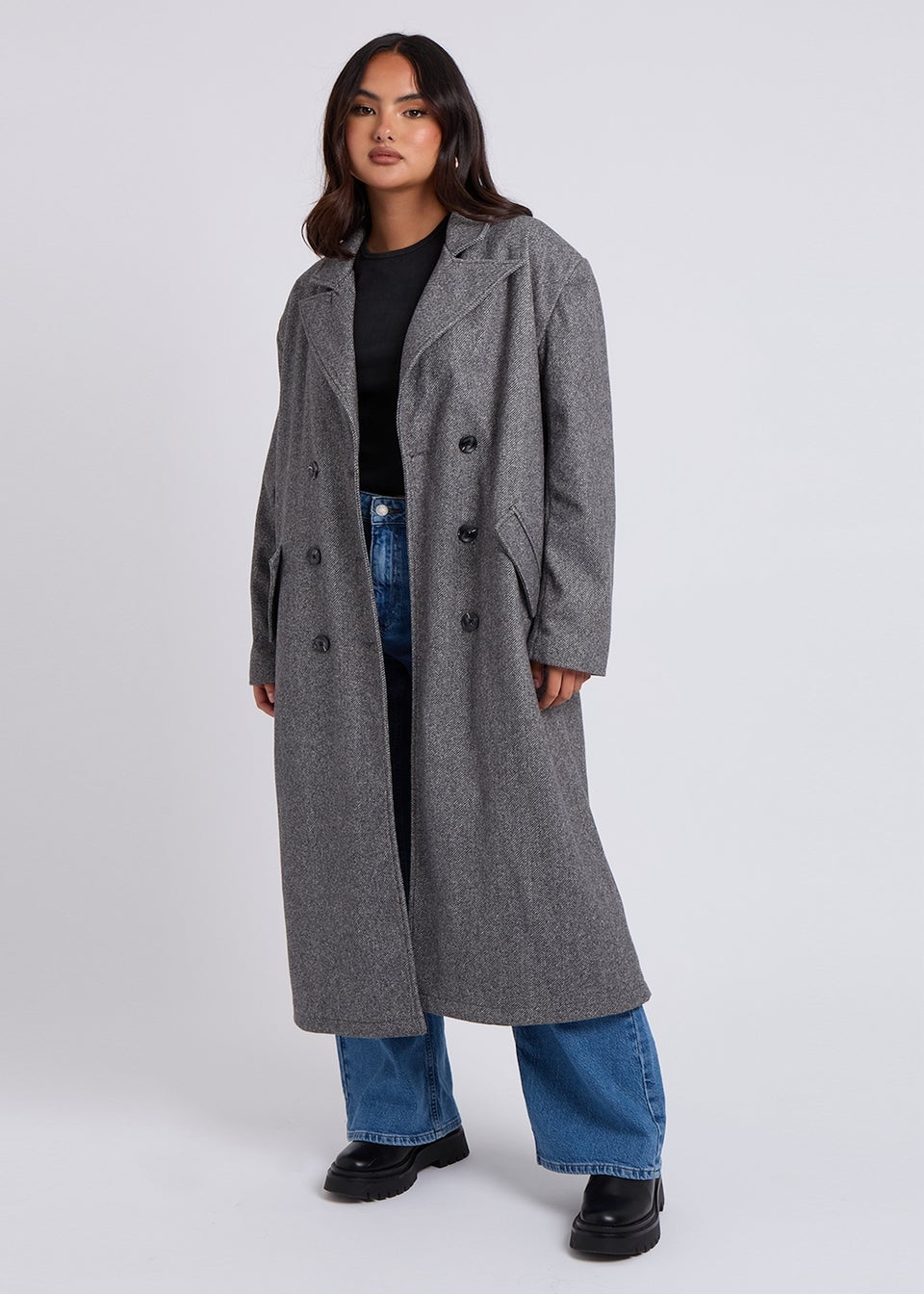 Urban Bliss Grey Heritage Formal Coat Matalan