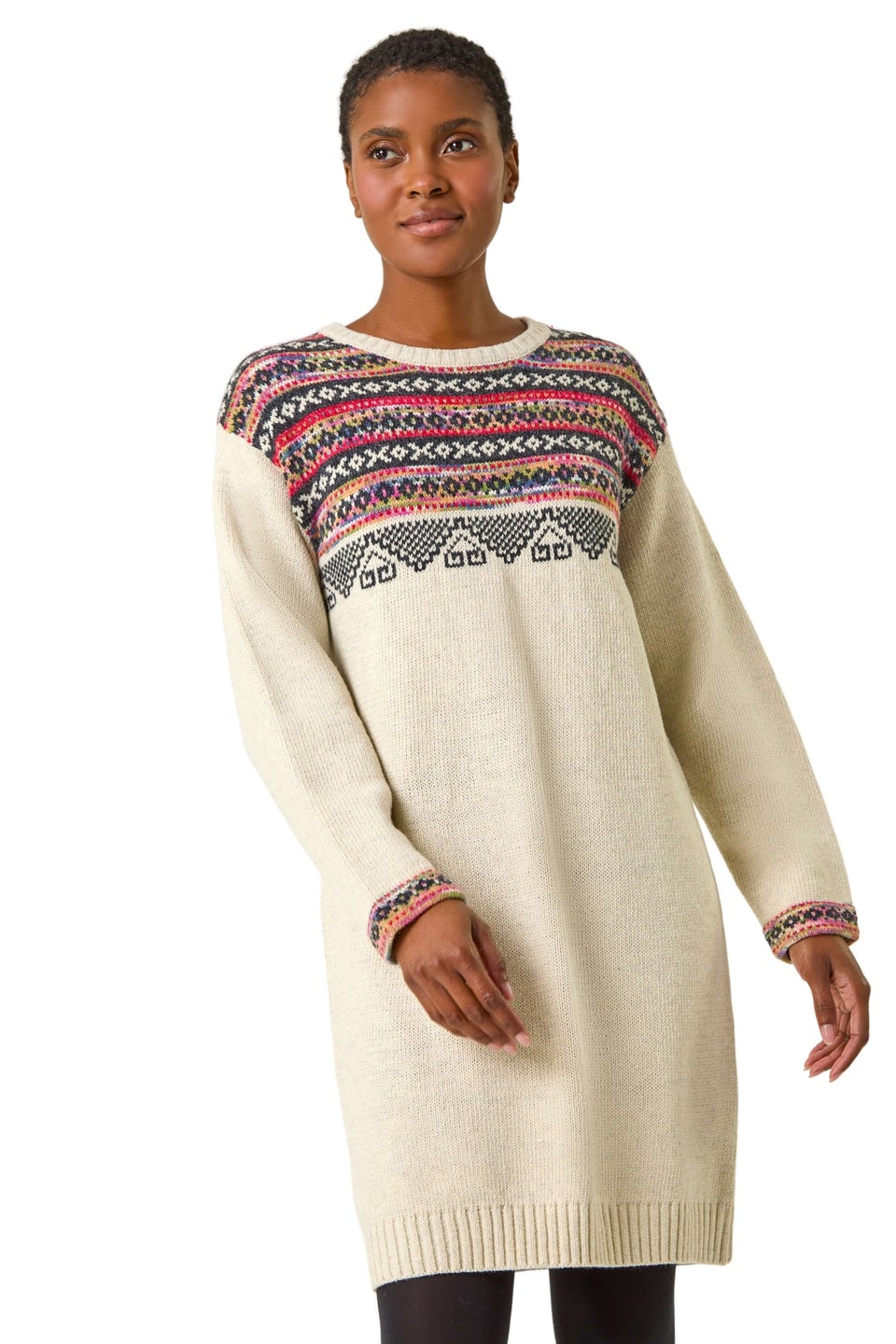 Knitted shift dress best sale