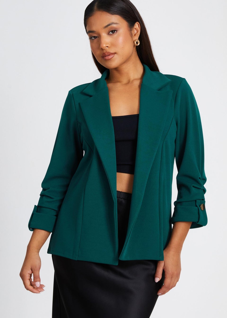Quiz green blazer shop