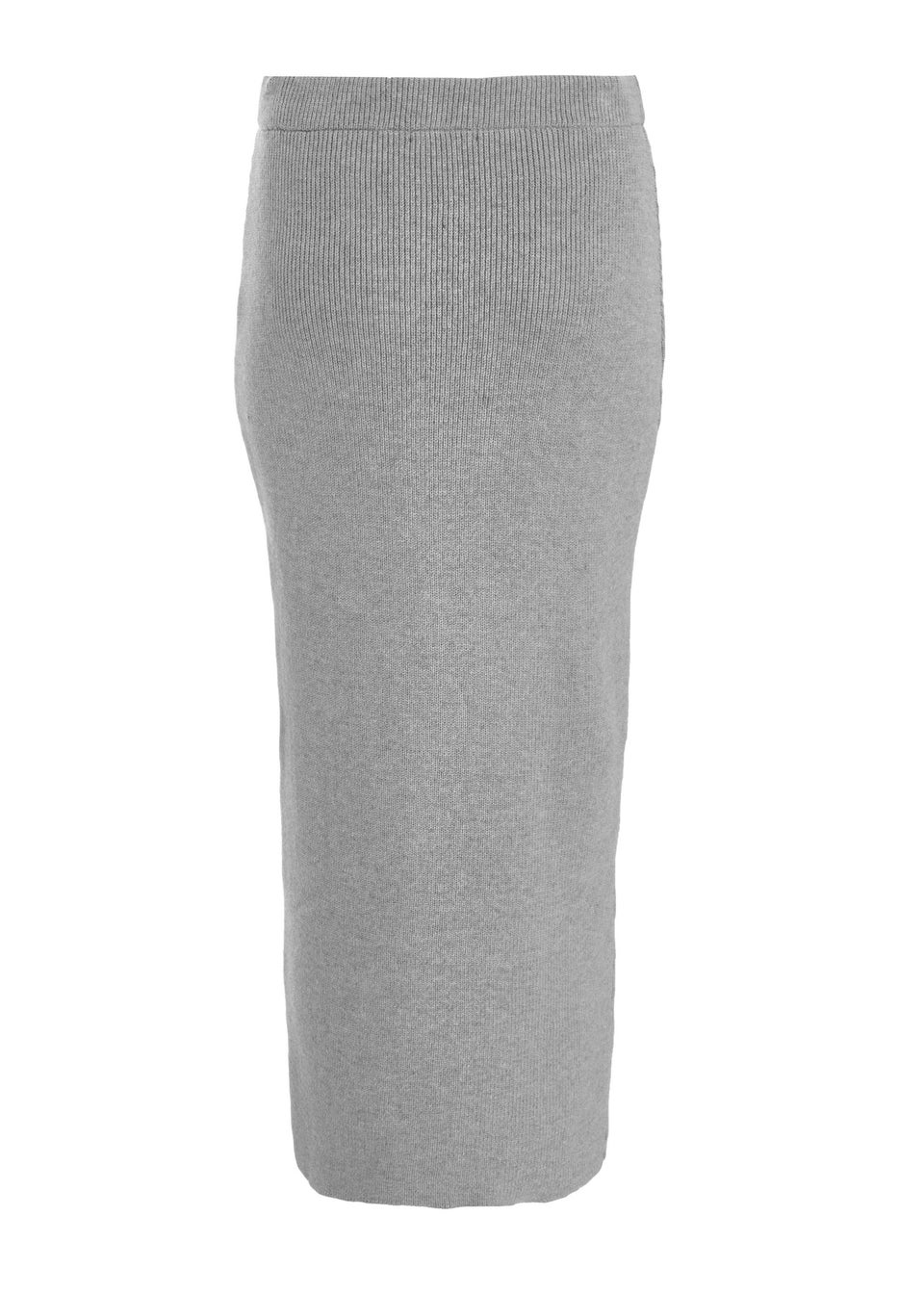 Knit midi skirt grey shop