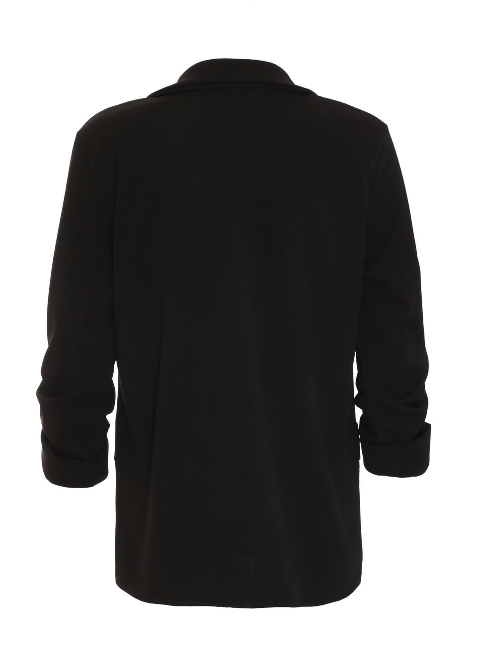 Quiz Black Petite Ruched Blazer Matalan