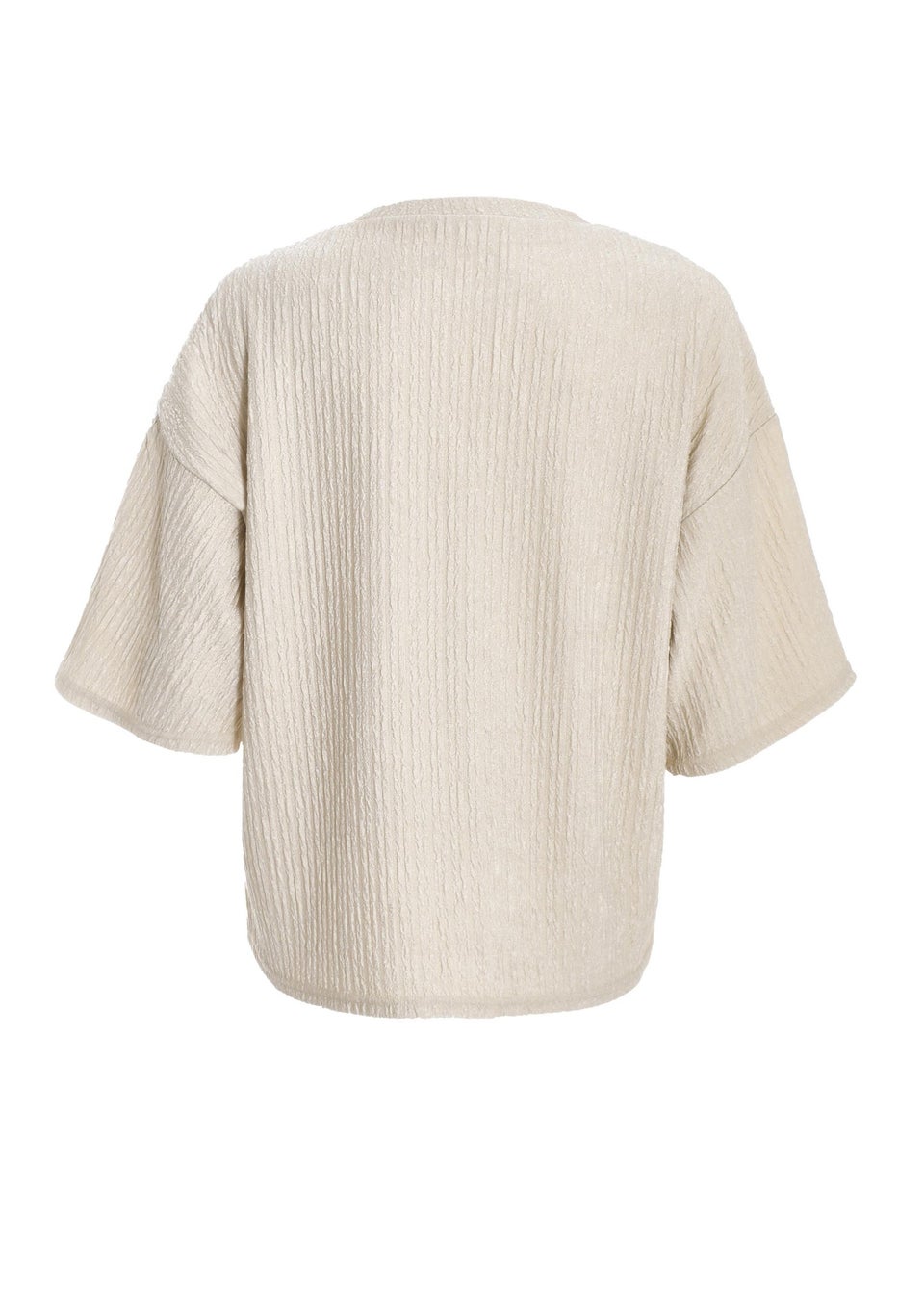 Quiz Stone Textured T-Shirt