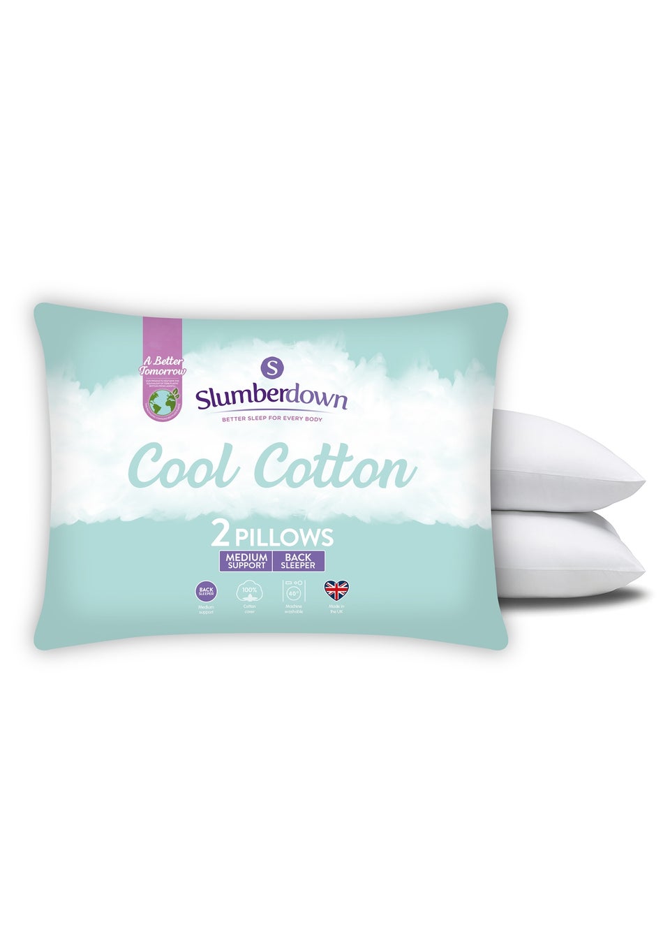 2 Pack Slumberdown Summer Nights Pillows