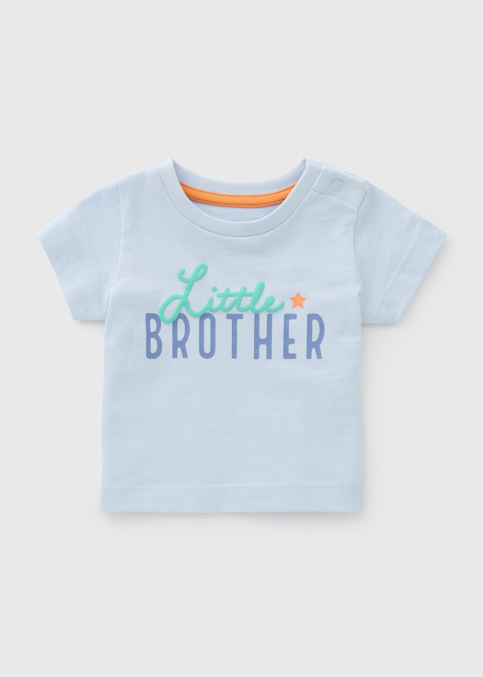 Baby Blue Little Brother T-Shirt (Newborn-23mths)