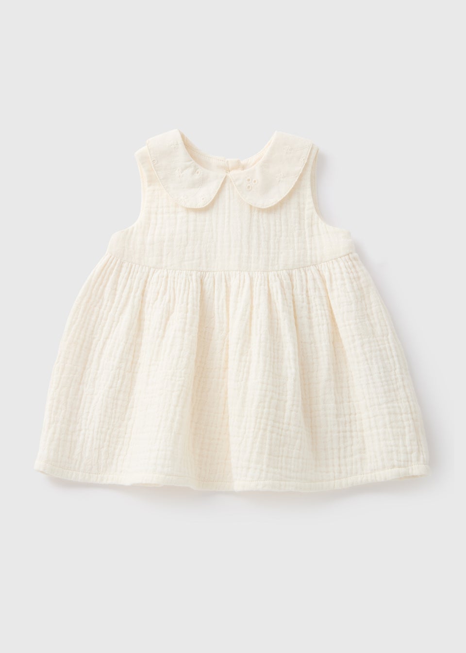 Baby Cream Collar Dress (Newborn-23mths)